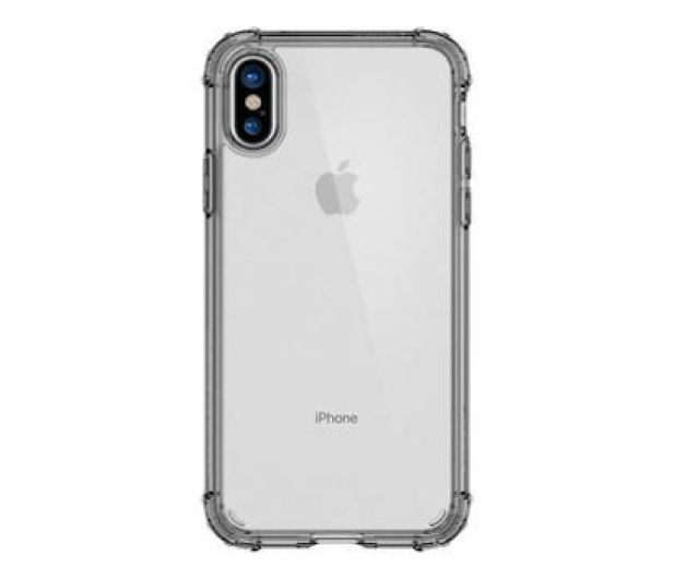 Etui Crystal Shell do iPhone X ciemne przezroczyste - 1381949 - zdjęcie 2